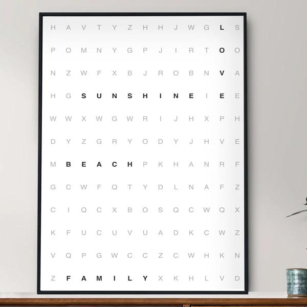 typography Poster 20x30